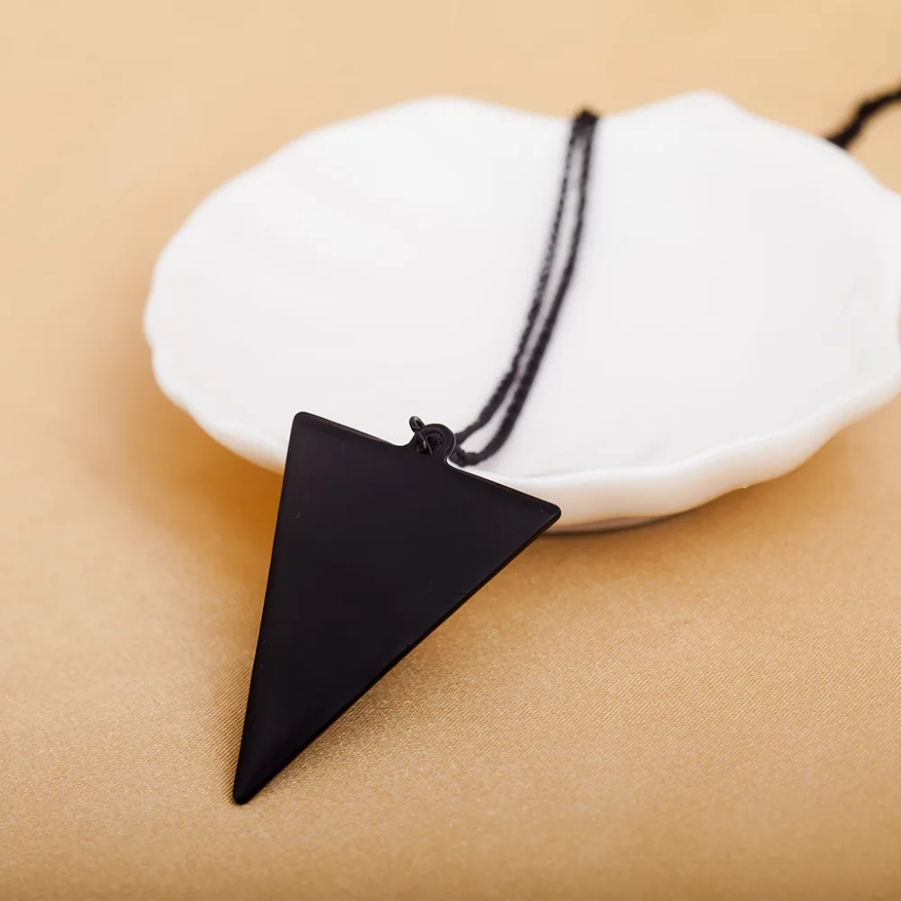 10 шт./лот женские и мужские ожерелья треугольные подвески цепочка для свитера