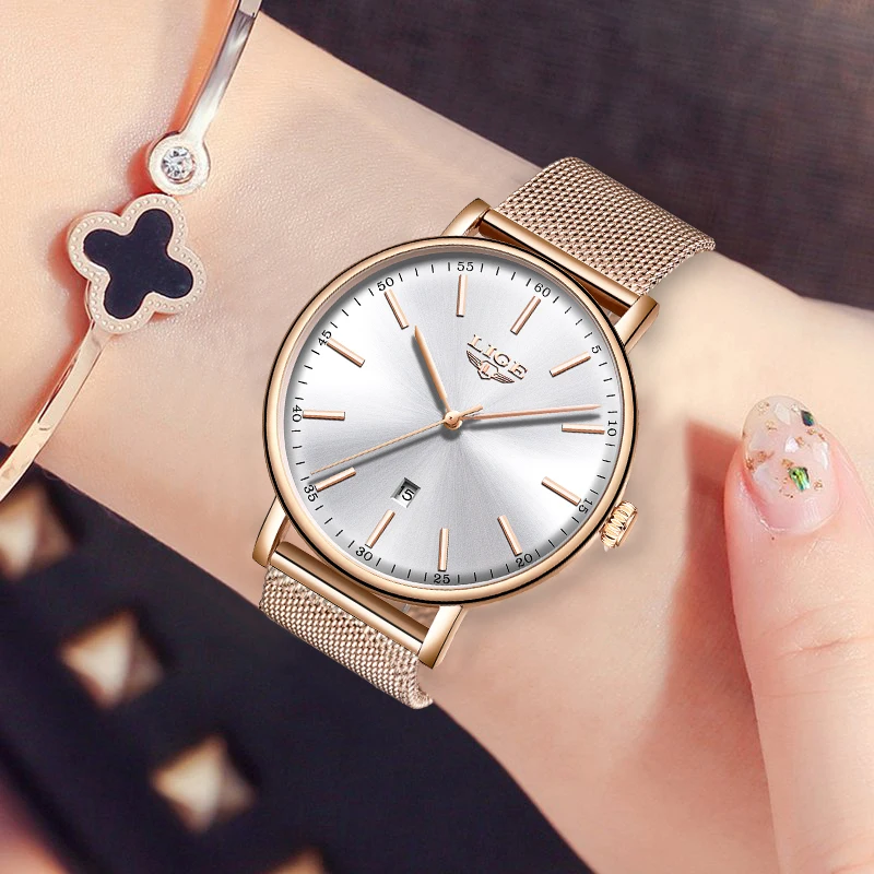 

2019 LIGE Fashion Quartz Watch Women Watches Ladies Famous Brand Wrist Watch Female Clock Montre Femme Relogio Feminino