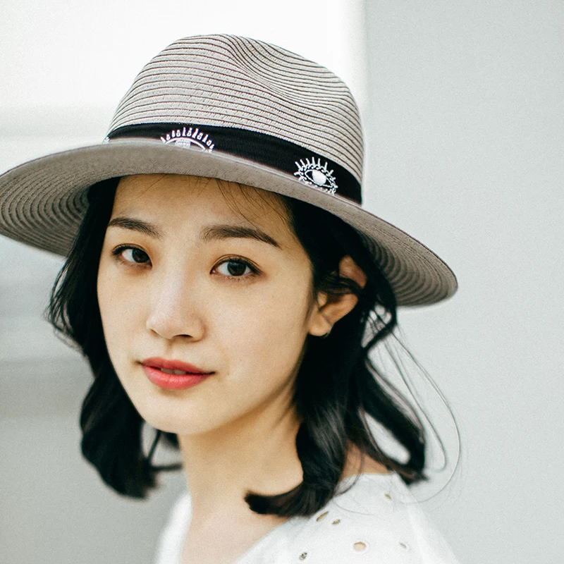 INMAN художественная летняя Солнцезащитная Панама с вышивкой|Женские пляжные