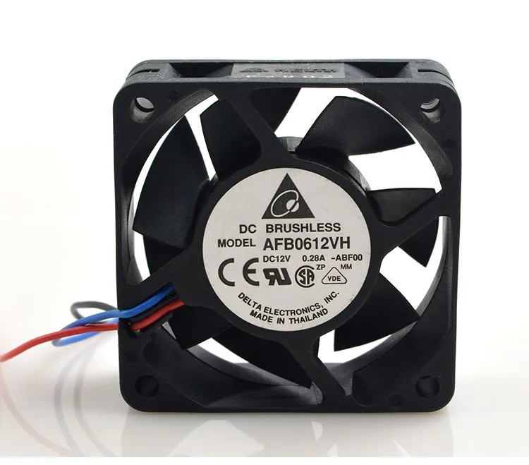 

New original 6CM 6025 12V 0.30A AFB0612VH-R00 three-wire double ball chassis power supply fan