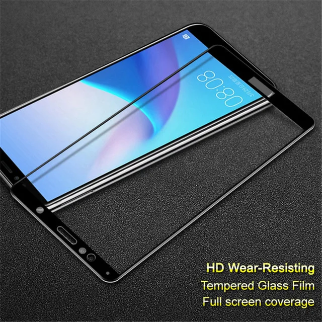 Полностью клеящееся закаленное стекло для Huawei Y5 Prime 2018 защитная пленка экрана DRA