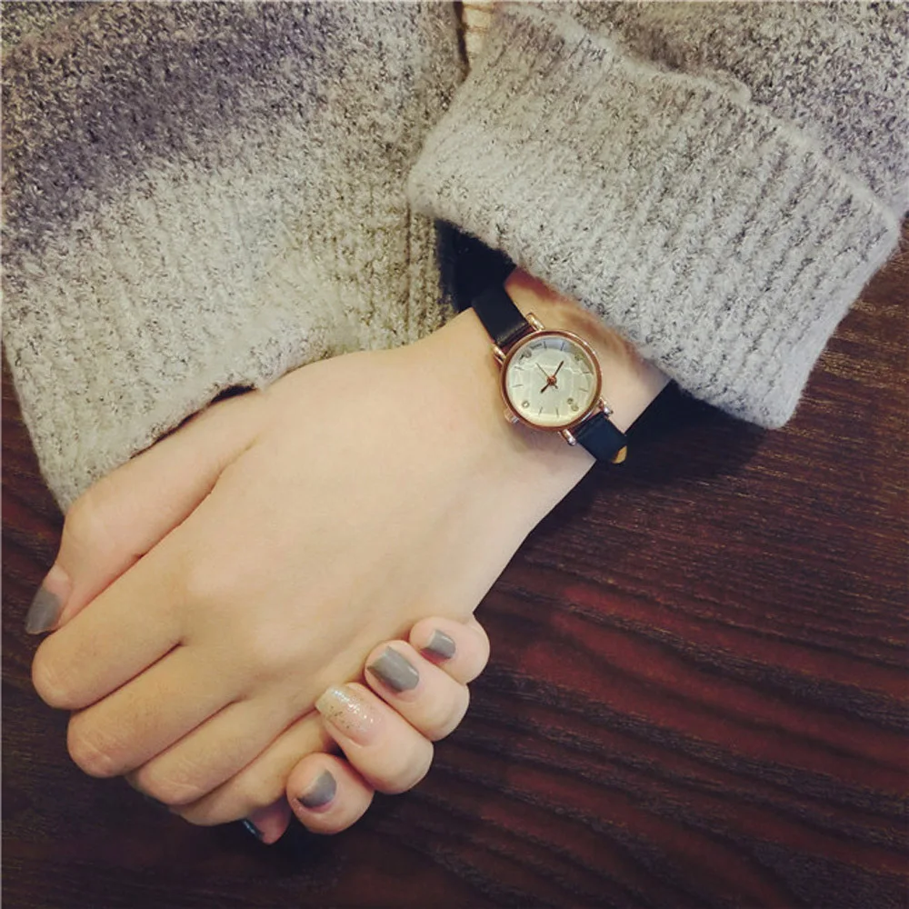Женские часы высокого качества простые в стиле ретро для маленьких девочек