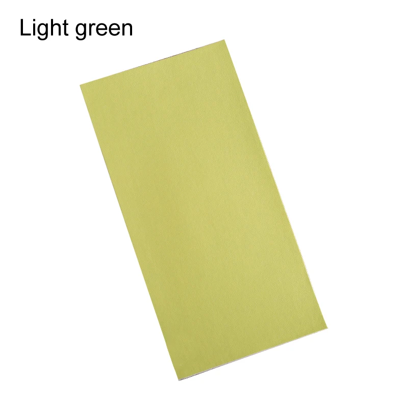 light green 13 цветов Отделка припуска ткань кожа Jacker стикер кожа заплаты для дивана DIY сумка аппликация для пришивания на одежду вышитые - Цвет: light green