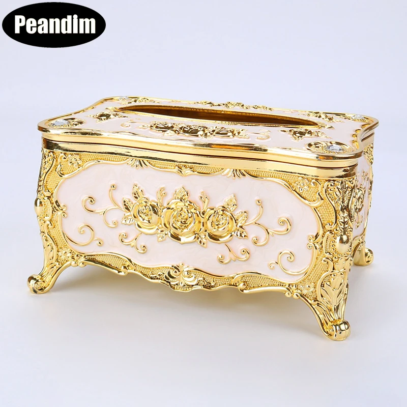PEANDIM Роскошная Европейская акриловая коробка для салфеток Салфетка коробка для офиса дома KTV отель автомобильный чехол для лица держатель Бумажная стойка Аксессуары для стола