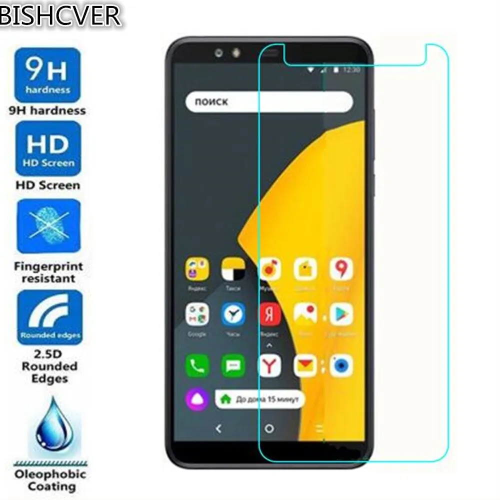 Закаленное стекло для Яндекс смартфона защитное 2.5D 9H закаленное премиум класса