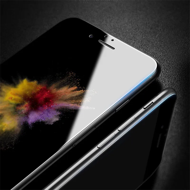 NFH 4D стекло для iPhone 8 Plus защита экрана круглый изогнутый край Премиум закаленное