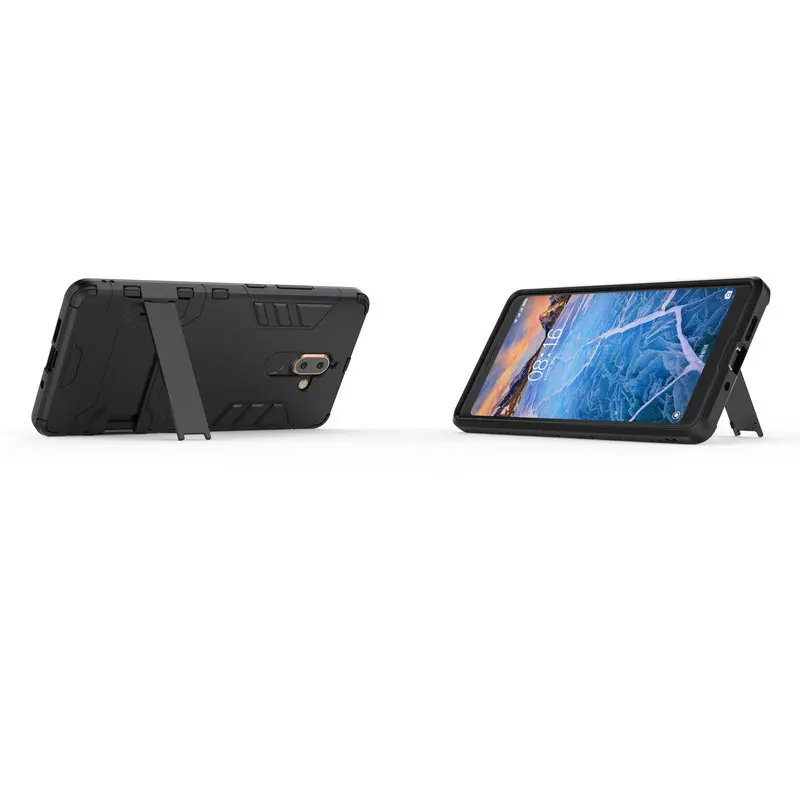 Защитный противоударный чехол для Nokia 7 Plus + 3D Shield PC силиконовый телефона Fundas Coque |