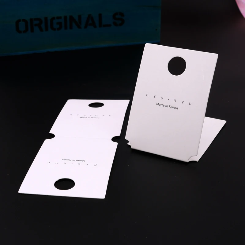2019 new 5*14cm headwear hairpin card temperament simple jewelry packaging paper folding 100 pieces |