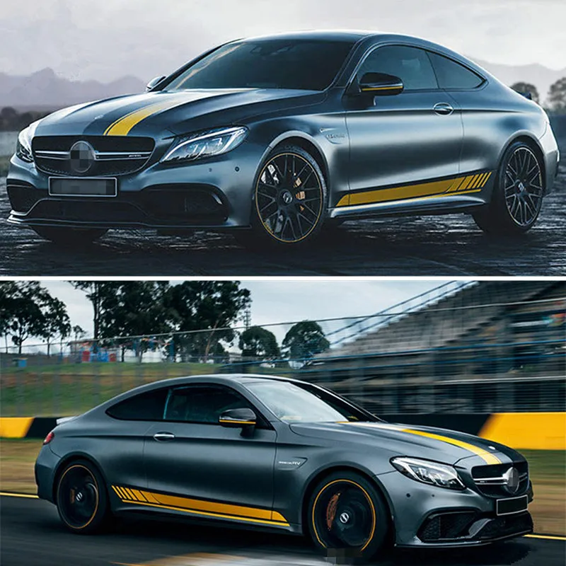 Наклейка на боковую юбку для гоночного автомобиля декоративная наклейка крышу