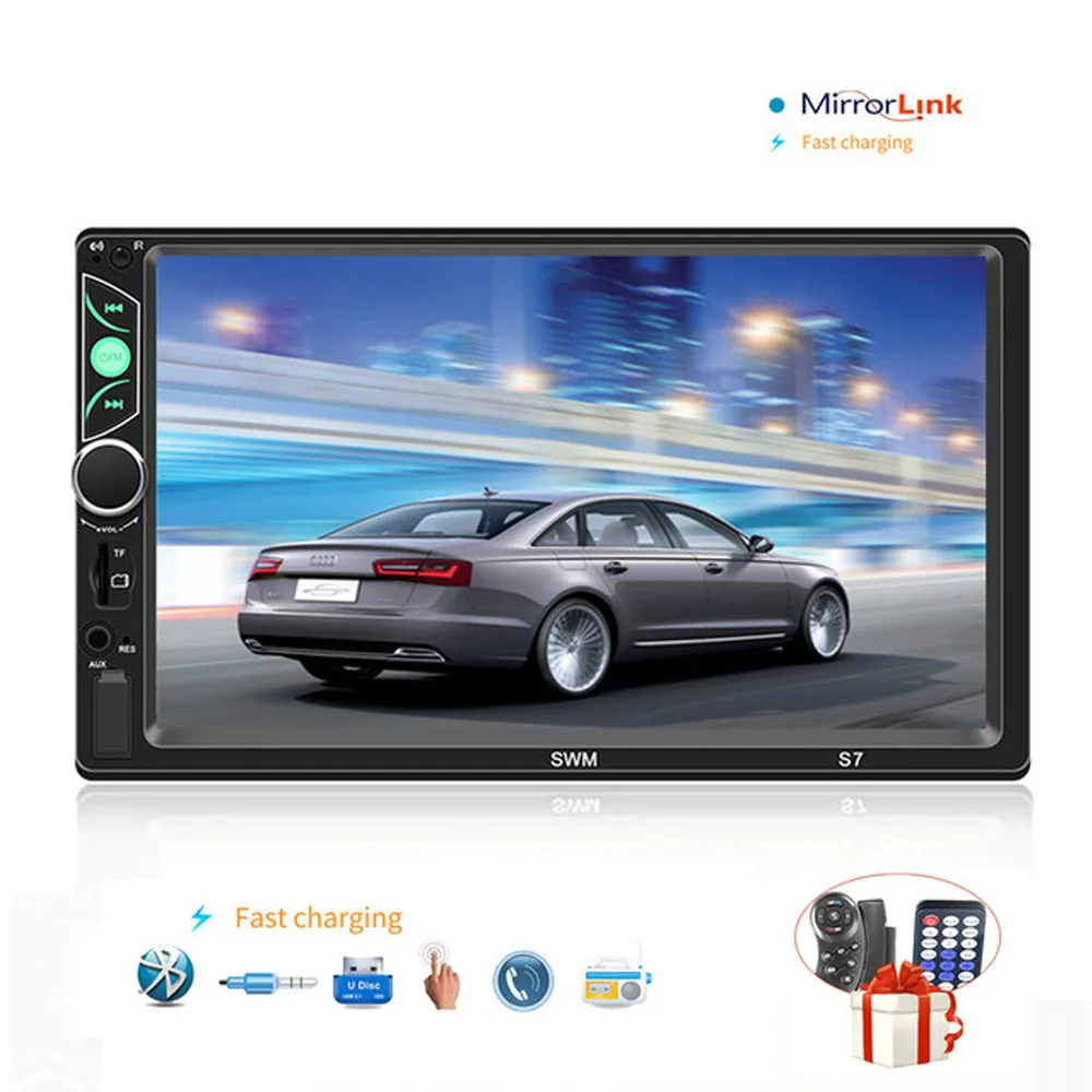 Автомагнитола 2 Din 7 &quotHD зеркальная связь для Android/IOS поддержка камеры заднего вида