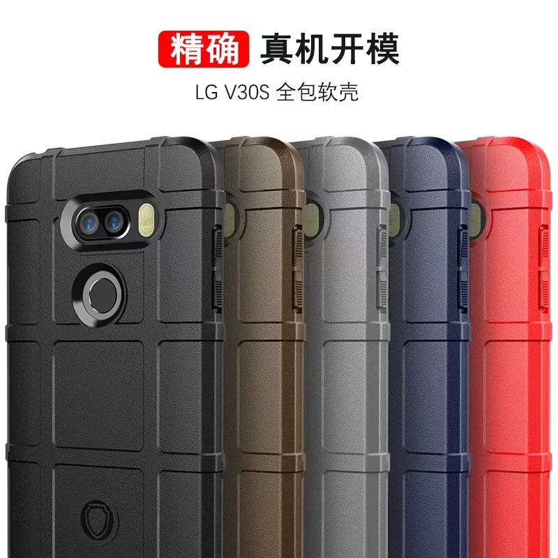 Для LG V30 V40 V30S V35 ThinQ противоударный прочный жесткий чехол для задней панели Мягкий