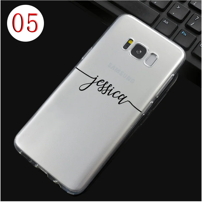 5 DREAMFOX DIY именной пользовательский чехол для samsung Galaxy Note S 8 9 10 Lite Edge Plus Grand Prime Мягкий ТПУ силиконовый - Цвет: 5