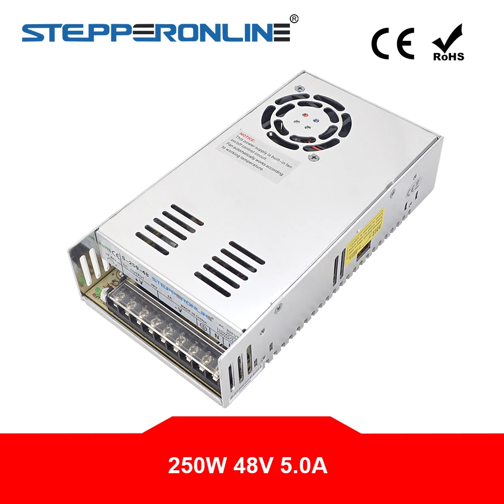 

250W 48V 5.0A 115/230V Switching Power Supply for Stepper Motor CNC Router Kits