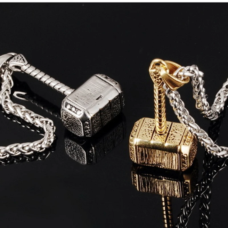 Массивное ожерелье mjolnir из титановой стали кулон молот Тора индивидуальные