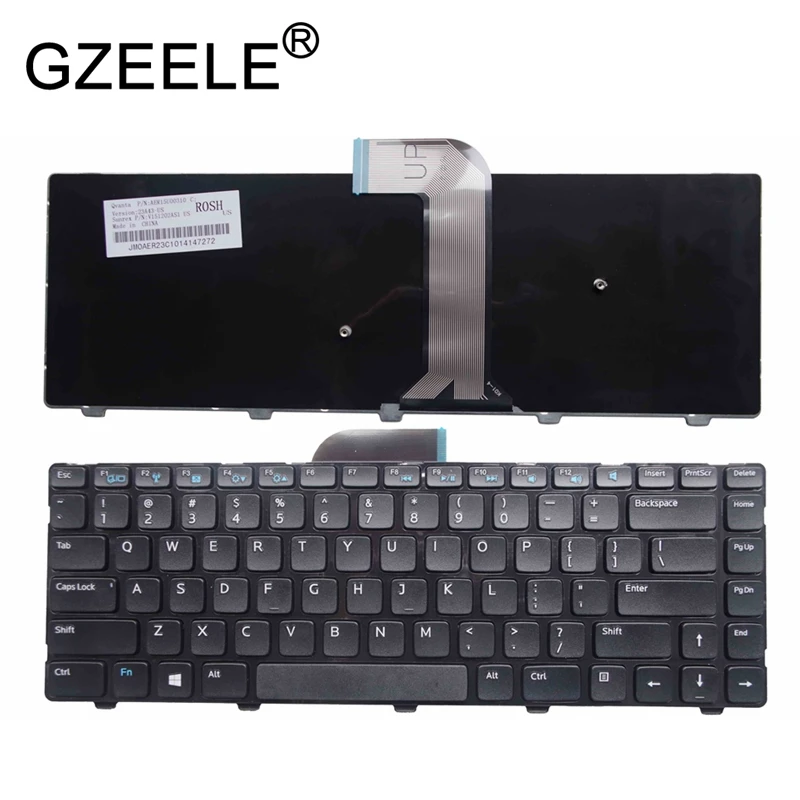 Новинка GZEELE для Dell Inspiron 14 14R 3421 5421 Vostro 2421 3437 5437 15Z-5523 M431R MP-12F7 клавиатура с английской