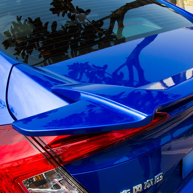 Для Honda Civic 2016 2017 спойлер заднего крыла спойлеры крыльев багажника краски ABS винта