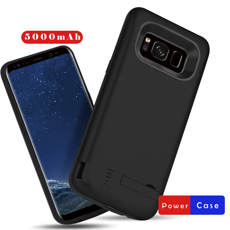 5000 мАч батарея случае для Samsung Galaxy S8 резервного копирования зарядное устройство