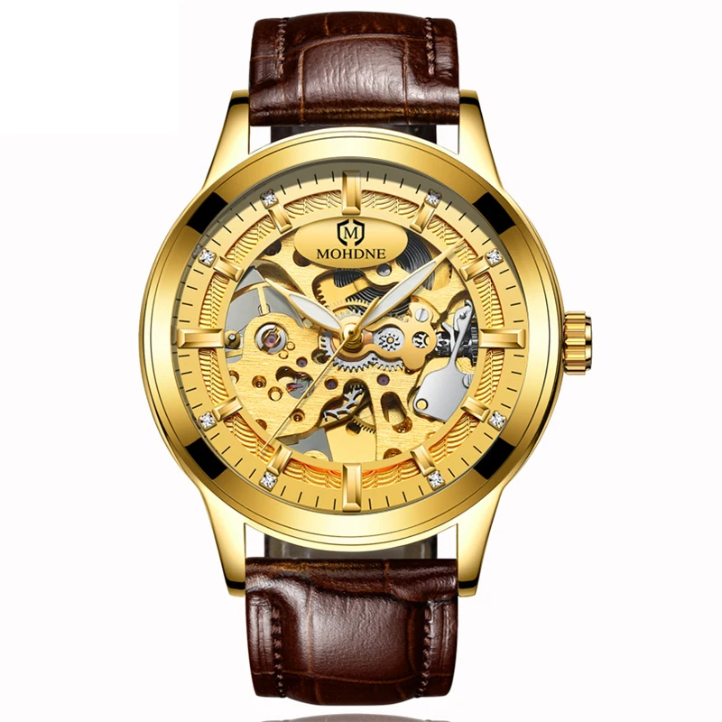 Часы Golden Tourbillon Мужские механические автоматические водонепроницаемые|Мужские