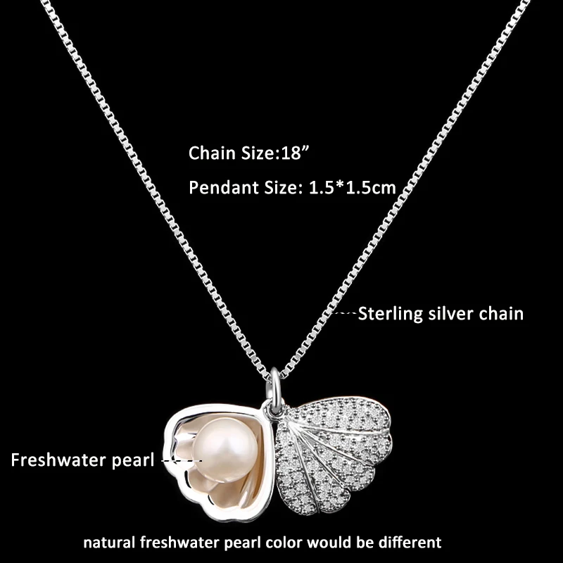 CHUKUI элегантные женские жемчужные ожерелья с кулоном кубические скорлупки из