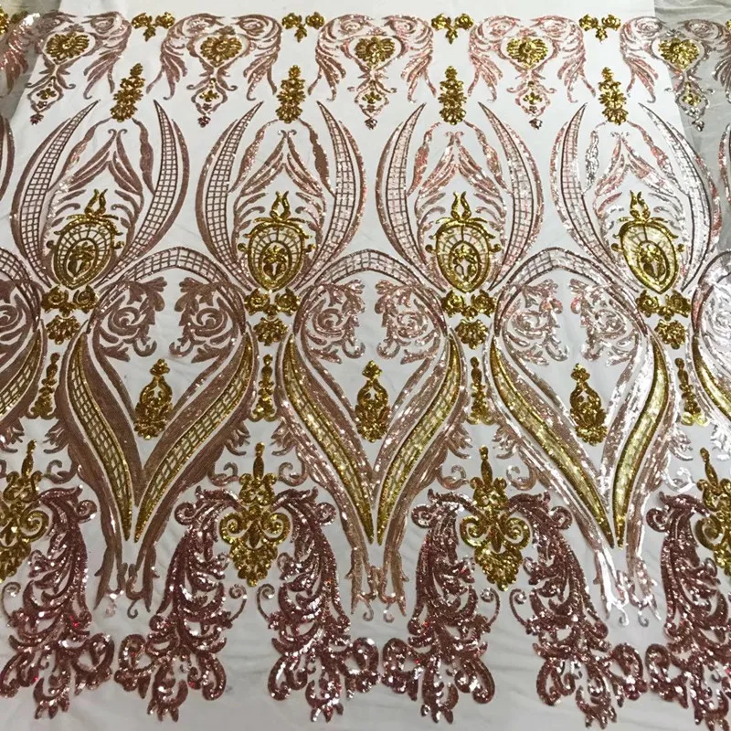 Высокое качество Африканский блестки кружевной ткани Красивые блестящие тюль