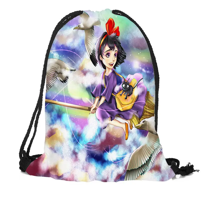 Рюкзаки Kiki с сумочкой на шнурке для мужчин и женщин дорожные сумки мягкой спинкой