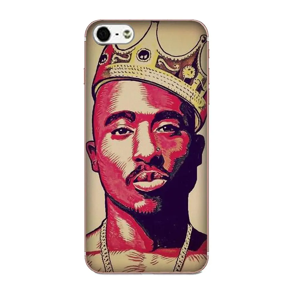 Мягкие сумки Чехлы для Samsung Galaxy Note 5 8 9 S3 S4 S5 S6 S7 S8 S9 S10 mini Edge Plus Lite 2pac Tupac Shakur Rap