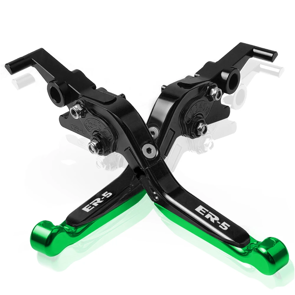 Для Kawasaki ER 5 ER5 рычаги тормозного сцепления мотоцикла CNC регулируемые складные