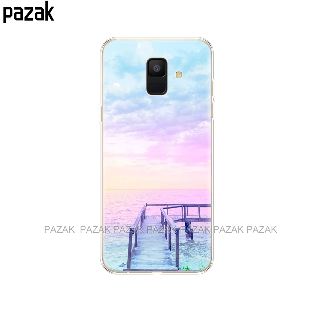 34386 Силиконовый чехол для телефона samsung Galaxy A6 Dual SIM SM A600 A600F, мягкая задняя крышка из ТПУ для samsung A6 Plus A605 A605F pop - Цвет: 34386