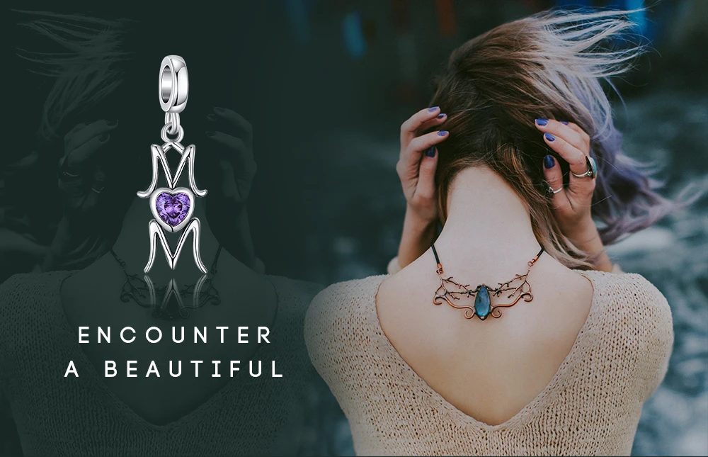 JewelryPalace 925 пробы Серебряный Синий Сердце кубический циркон мама Шарм Бусины Fit
