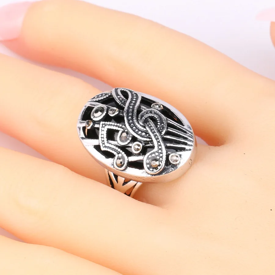 Модные цветные ювелирные изделия Boho Plata в стиле панк anillo musica мужские кольца