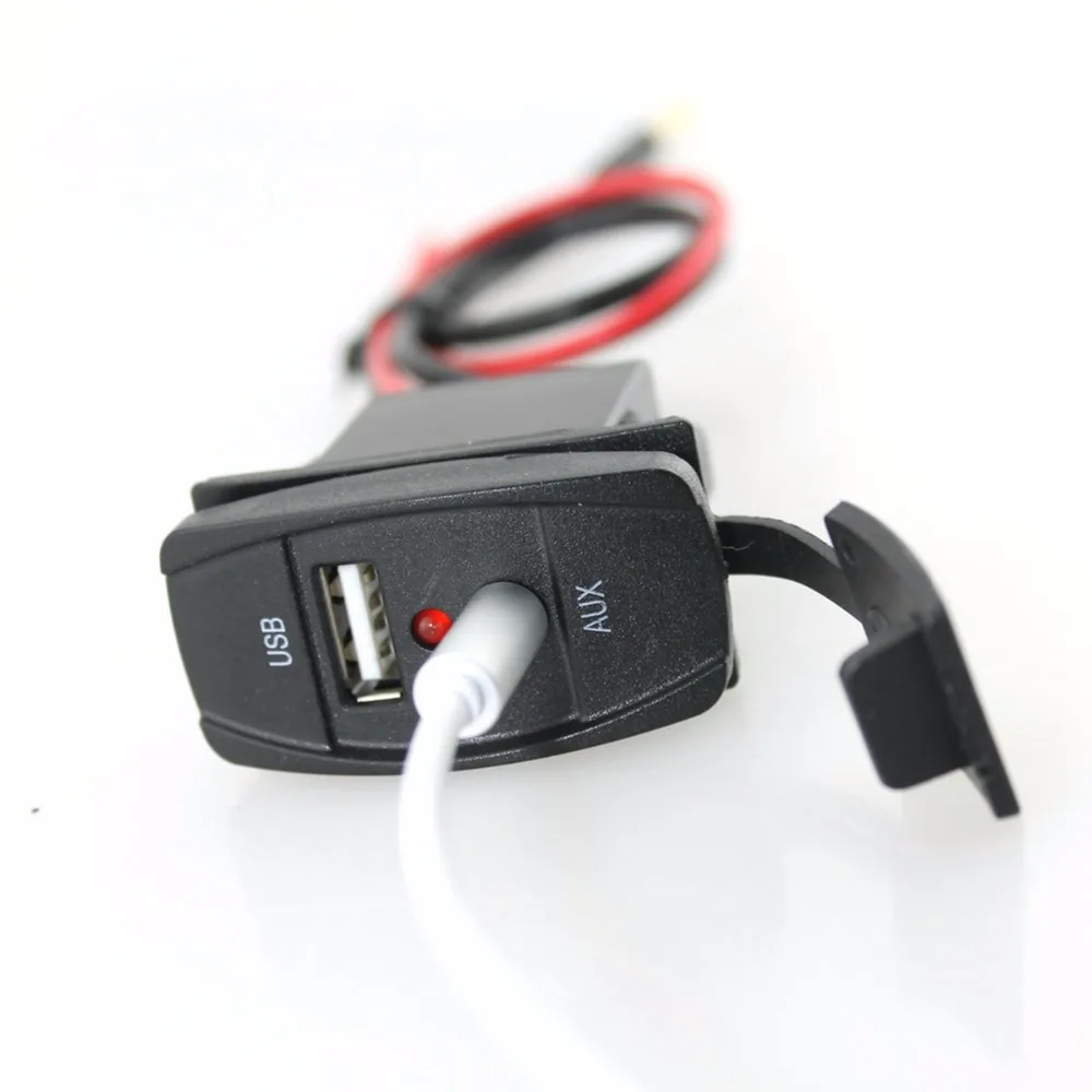 12 В автомобильные аудио аксессуары 3 5 мм разъем AUX/ USB адаптер для Toyota|jack aux|accessories
