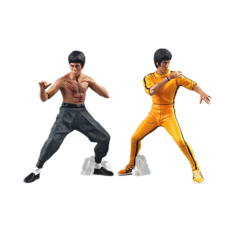 Anime Figure 4pcs/set Cool Bruce Lee Kung Fu PVC Action Figures Model Collectibles Toys | Игрушки и хобби