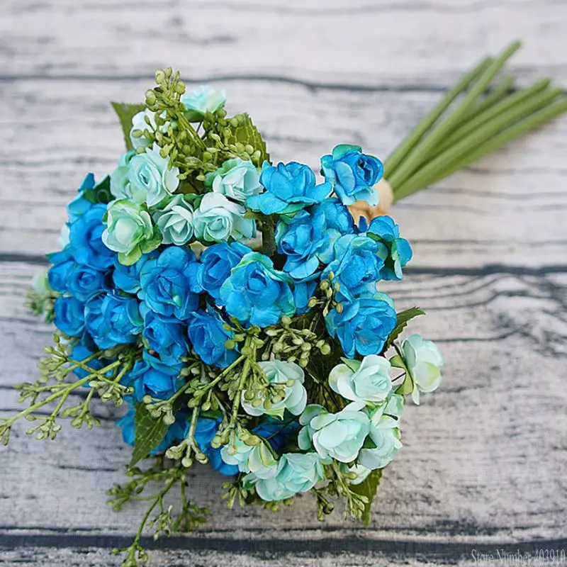 Японские шипы маленькие бумажные розы свадебные принадлежности букет невесты