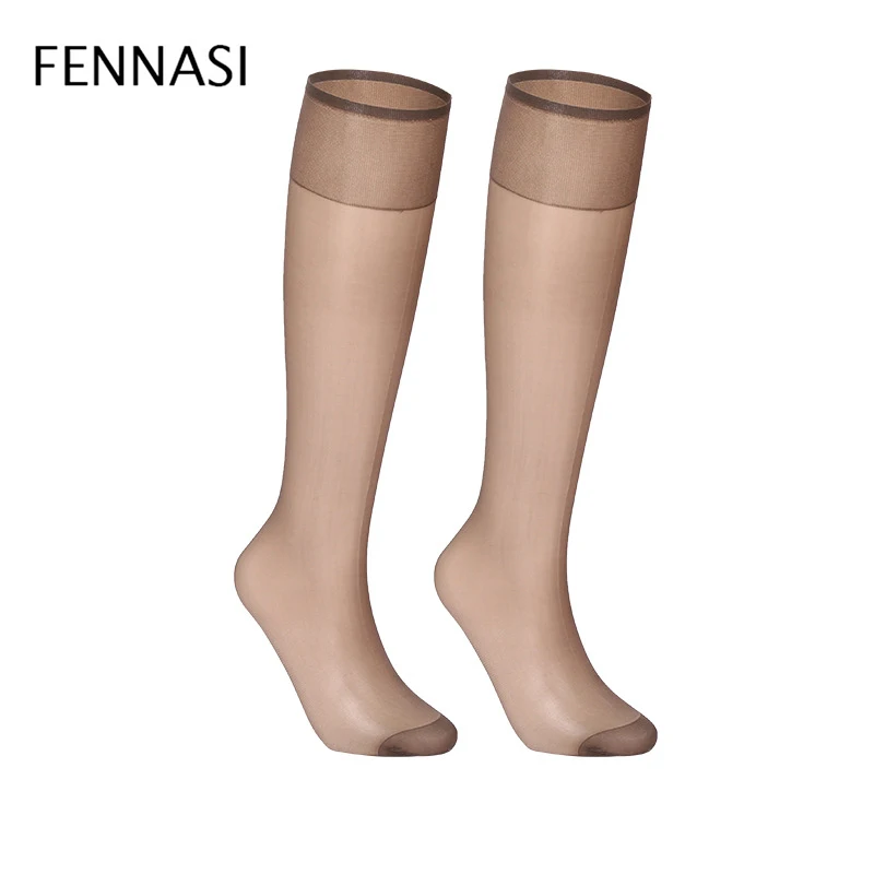 FENNASI женские ультратонкие прозрачные Получулки черного цвета с прозрачной