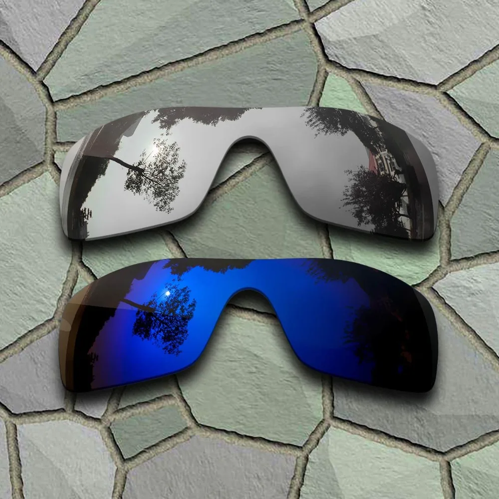 

Поляризованные Сменные линзы для солнцезащитных очков Oakley Batwolf, хромированные и фиолетово-синие