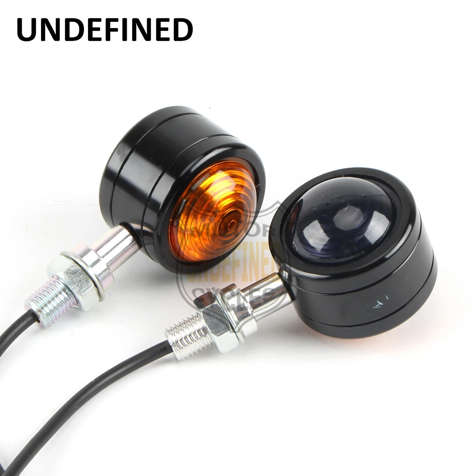 Мотоциклетный черный светодиодный поворотник желтый маленький круглый