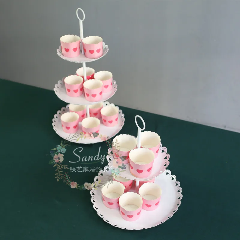 Новое поступление 2 яруса 3 Яруса Торт Стенд/торт лоток для украшения свадьбы | Дом
