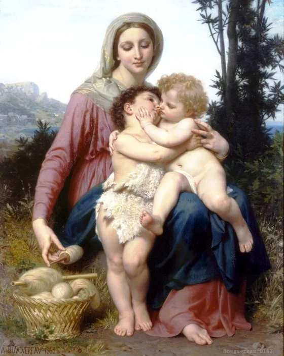 Рисунок картины на холсте постер Вильям Адольфа Bouguereau настенная для домашнего