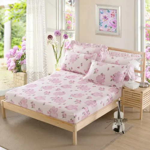 fitted sheet 7 Натяжная простыня простынь и наволочки) трех размерах: односпальный queen детей взрослых хлопок простыня с эластичной резиной на рост 90/140/150/160/180*200 см - Цвет: fitted sheet 7