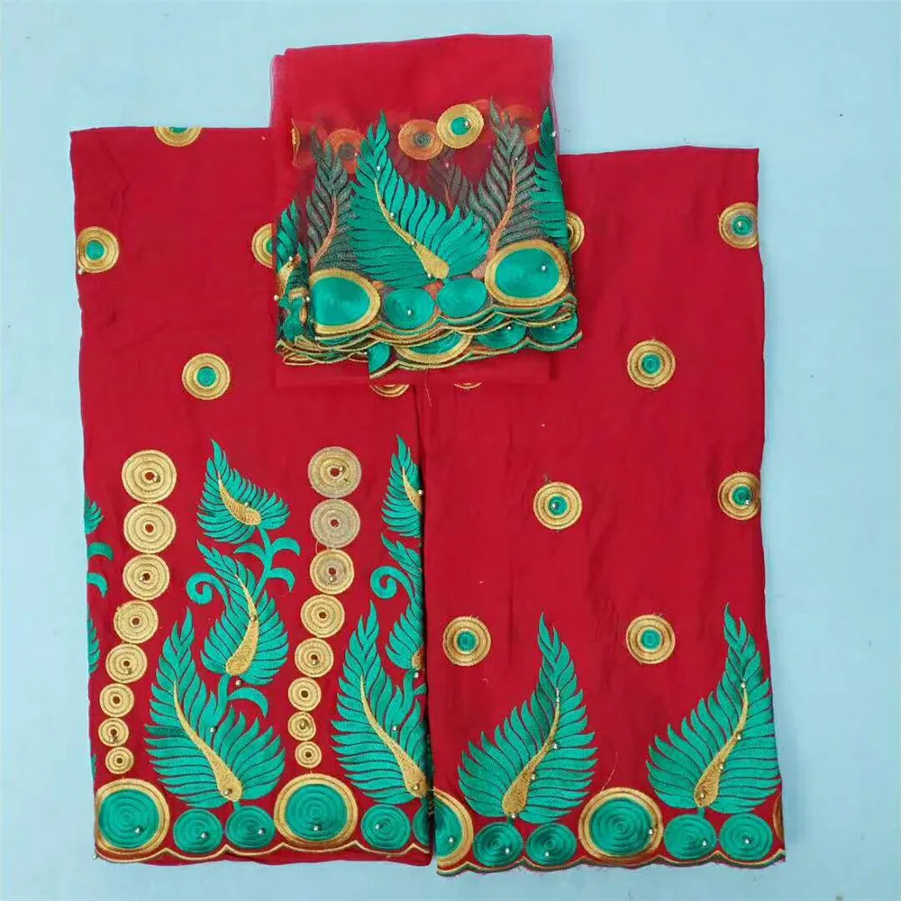 2018 Новое поступление фиолетовый Африканский Базен Riche Getzner ткань с вышивкой