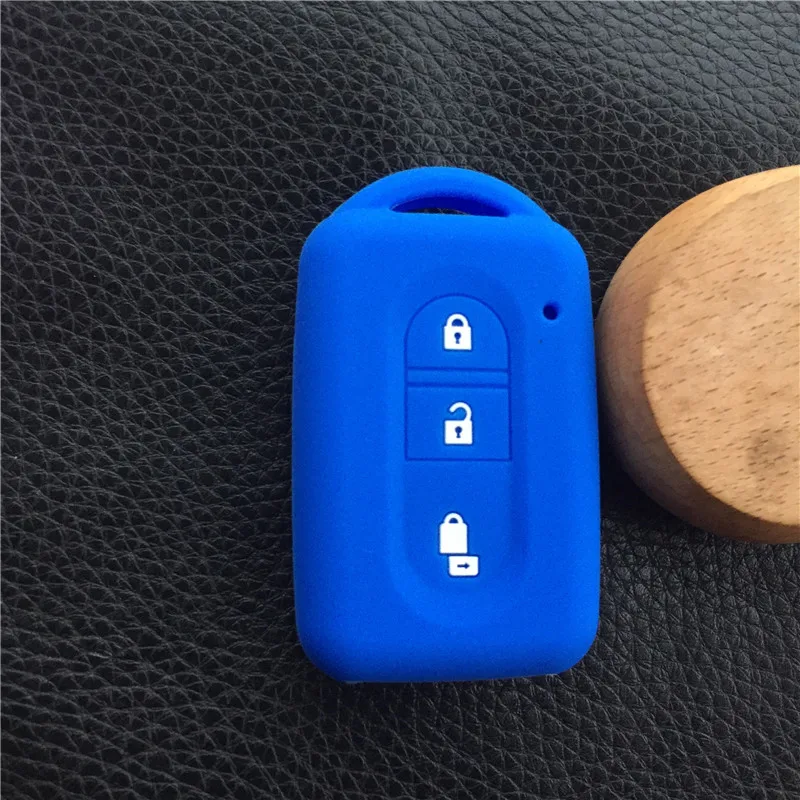 Силиконовый резиновый чехол для автомобильного ключа с 3 кнопками Nissan Micra Xtrail Qashqai