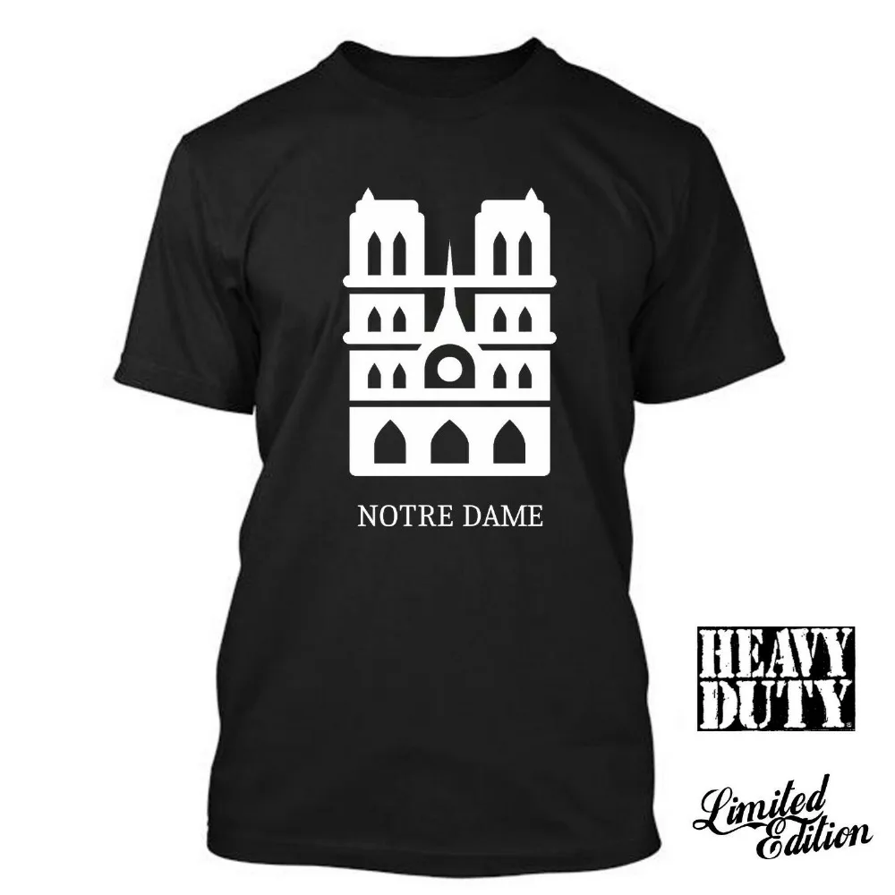 Футболка оверсайз с круглым вырезом и надписью &quotI Love Paris&quot собор Нотр Дам Лидер
