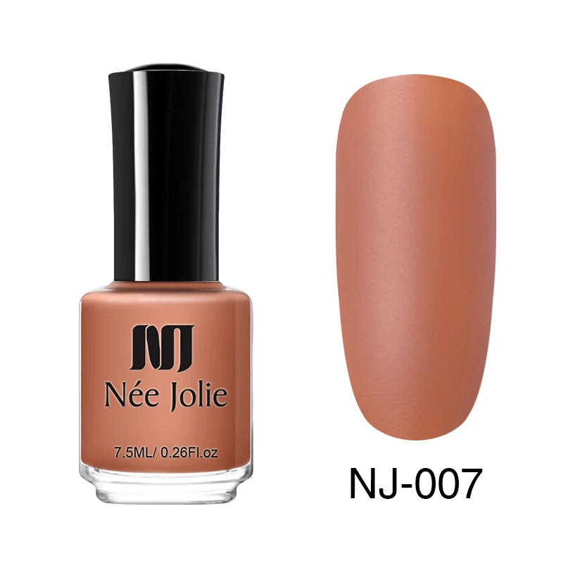 7.5ml NJ-07 NEE JOLIE 7,5 мл матовый тусклый лак для ногтей фиолетовый черный лак для ногтей маникюрный лак для ногтей 12 цветов - Цвет: 7.5ml NJ-07
