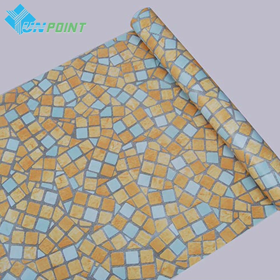 45cmX5m ПВХ ванная комната водонепроницаемые настенные наклейки мозаичная плитка