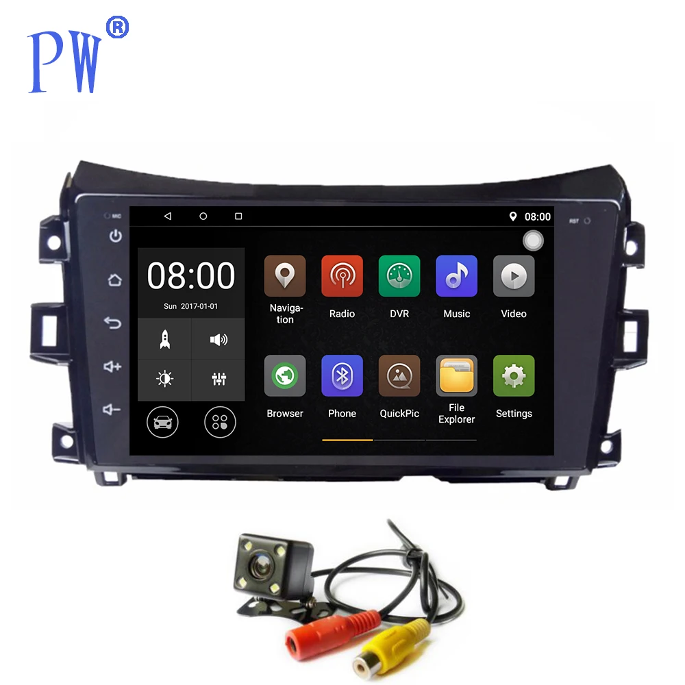 Android 7 1/8 0 автомобильное радио GPS Navi для Nissan Navara NP300 D23 D40 Автомобильный