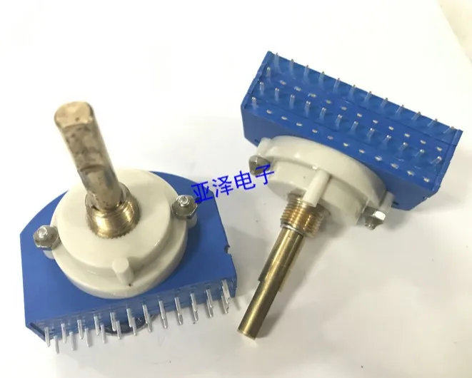 

RE29 type rotating band switch 2 knife 12 gear rotating switch H type vertical axial length 33mm vertical 26 feet