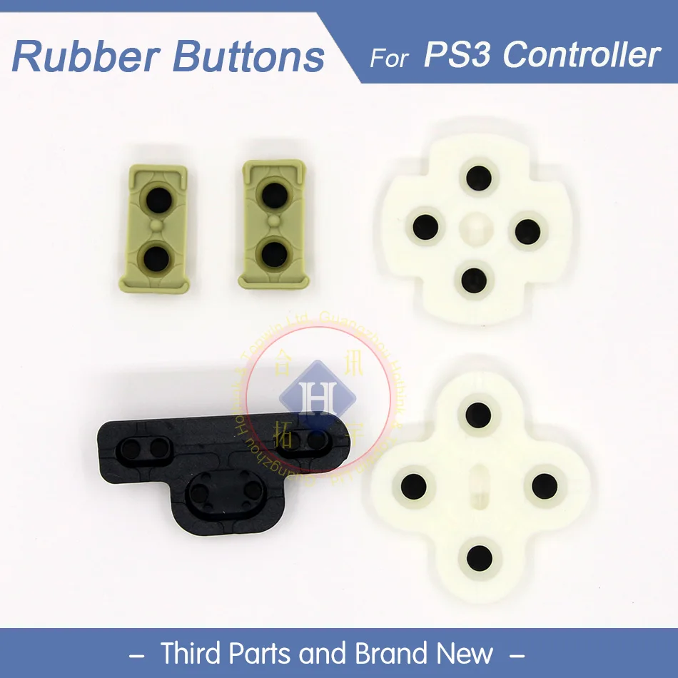 

HOTHINK 10sets/lot Replacement Conductive Silicon D Pads Rubber button for Playstation 3 PS3 Controller Repair Part