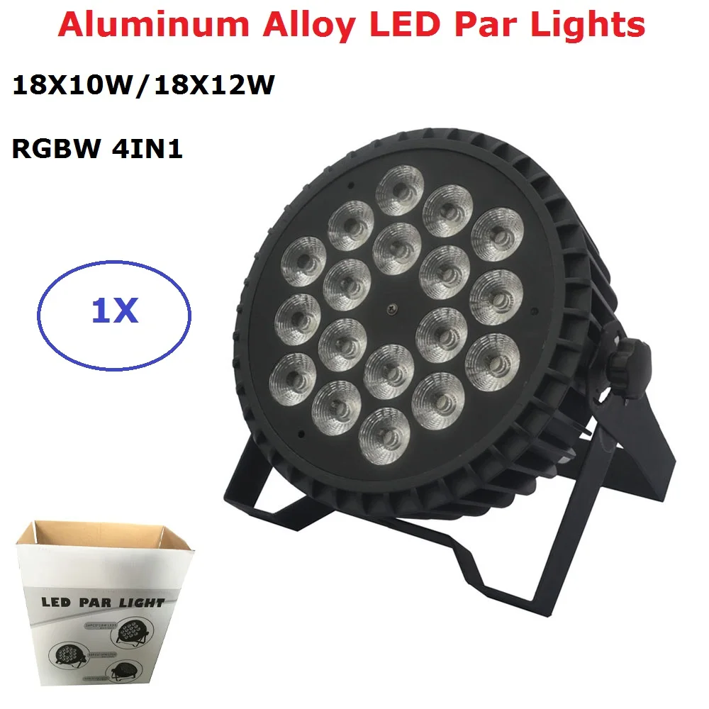 Алюминиевый LED Par 18X12W/18X10W RGBW 4IN1 Can плоские светодиодные огни DMX сценический свет