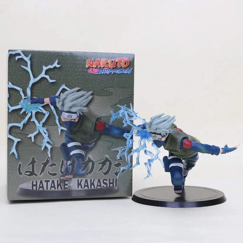 Аниме Наруто фигурка Shippuden Brinquedos Tobirama Senju Hashirama Senju Jiraiya Minato Namikaze Kurama Hinata фигурка ПВХ игрушки - Цвет: Kakashi box