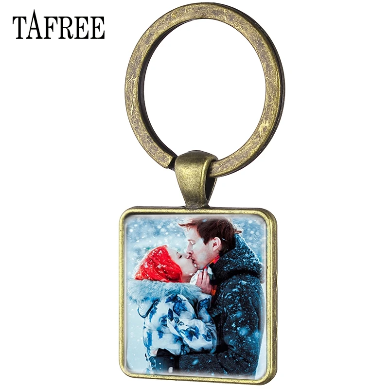 Брелок TAFREE Couple I LOVE YOU квадратный брелок для ключей искусственные сувениры